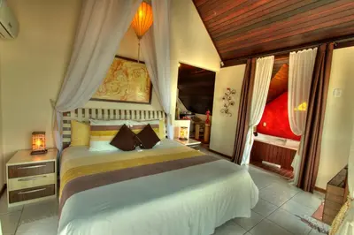Uma cama ou camas num quarto em Pousada Olhos Verdes