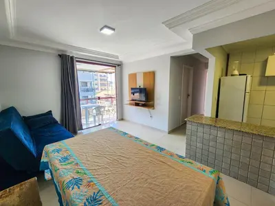 Uma cama ou camas num quarto em Apto El Shadday 301 cento e cinquenta metros do mar