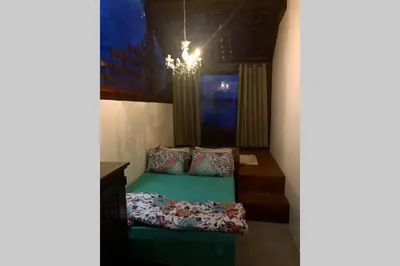 Uma área de estar em 7. Apartamento com Banheira Vista Mar Bombinhas
