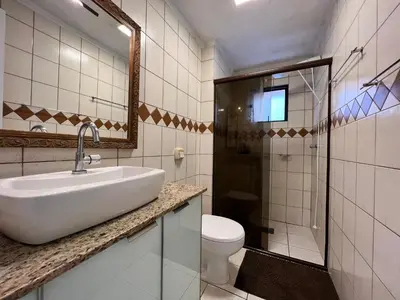 Uma casa de banho em Chamonix
