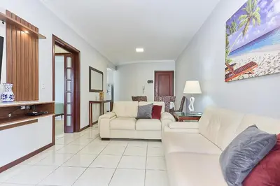 A planta de 964 - Apartamento com vista para o mar, localizado na Avenida da praia do Centro de Bombinhas - 1 Vaga na Garagem