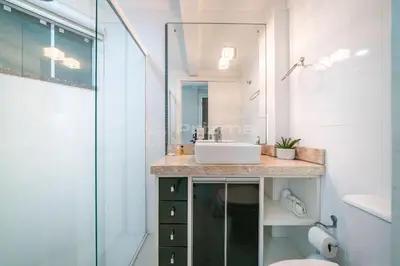 Uma casa de banho em Solar das ilhas · Aconchegante Apartamento na Linda Praia de 4 Ilhas