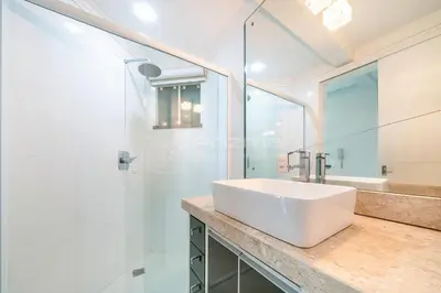 Uma casa de banho em Solar das ilhas · Aconchegante Apartamento na Linda Praia de 4 Ilhas