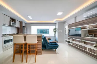 A cozinha ou kitchenette de Solar das ilhas · Aconchegante Apartamento na Linda Praia de 4 Ilhas