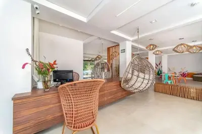 Uma área de estar em Rizzu Marina Hotel