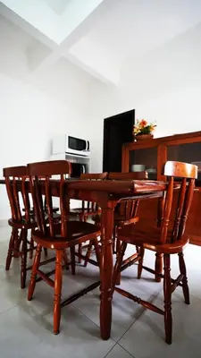 Uma televisão e/ou sistema de entretenimento em Residencial Beija Flor Apartamento 13