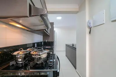 A cozinha ou kitchenette de Manchester 106 A · Lindo e novíssimo Apartamento na praia Bombas.