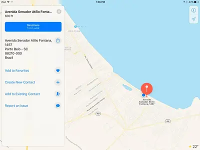 A planta de Porto Belo -Amplo e confortável Free Wi-Fi