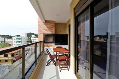 Uma varanda ou terraço em 1088 - Apartamento novo Praia de Bombinhas