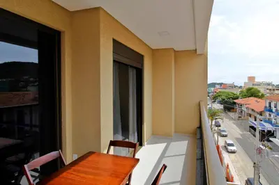Uma varanda ou terraço em 1088 - Apartamento novo Praia de Bombinhas