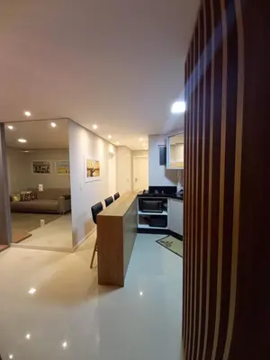 A cozinha ou kitchenette de Cobertura Bombinhas