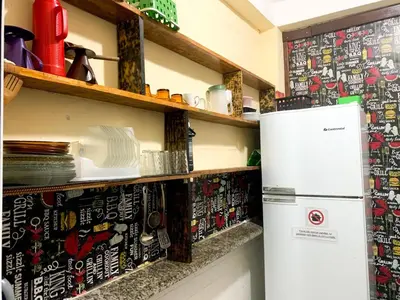 A cozinha ou kitchenette de Hostel Vento Leste