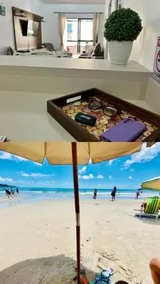 Uma vista do mar geral ou uma vista do mar a partir do apartamento