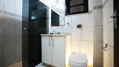 Uma casa de banho em Apartamento 21 Residencial Beija Flor