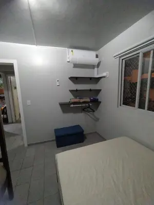 Uma cama ou camas num quarto em Apartamento Itapema 80 metros do mar!