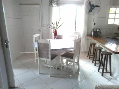 A planta de Casa familiar na Praia de Morrinhos