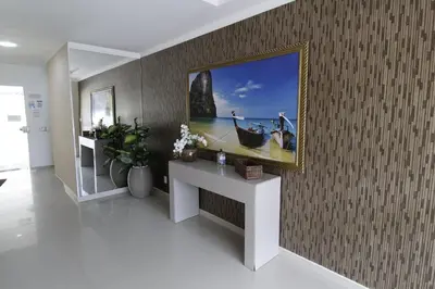 Uma televisão e/ou sistema de entretenimento em 1024 - Apartamento em Bombinhas para locação de temporada - Praia de Bombas
