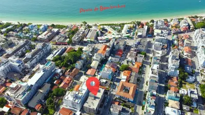 Uma vista geral de Bombinhas ou a vista da cidade a partir do apartamento