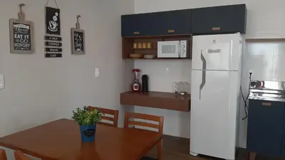A cozinha ou kitchenette de Apartamento completo centro Tijucas