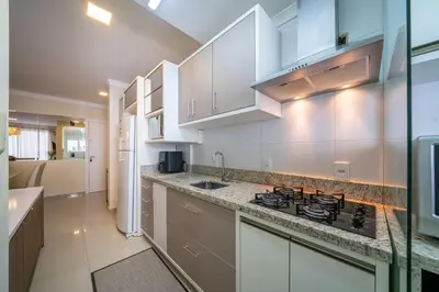 A cozinha ou kitchenette de Apartamento 3 quartos