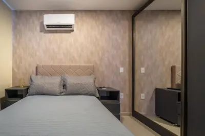 Uma cama ou camas num quarto em Apartamento 3 quartos