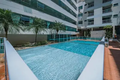 A planta de Aluguel Apartamento 1 quarto Summer Beach Bombas SC