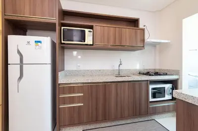 A cozinha ou kitchenette de Aluguel Apartamento 2 quartos s 1 suíte Bombas SC