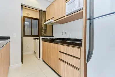 A planta de 1087 Apartamento novo bem localizado com 2 Dormitórios e 2 vagas de garagem