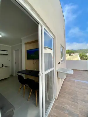 Uma varanda ou terraço em Ondas do Mar Residencial
