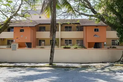 O edifício onde o apartamento está situado