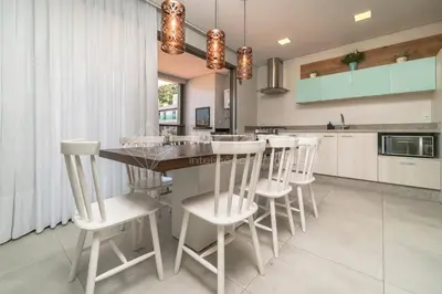 A cozinha ou kitchenette de PM 205 · Apartamento de Alto Padrão com Rooftop, 3 quartos na Praia Bombinhas com excelente localização.