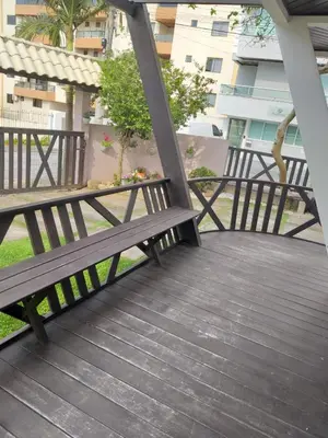 Uma varanda ou terraço em Solar das Flores apto 03