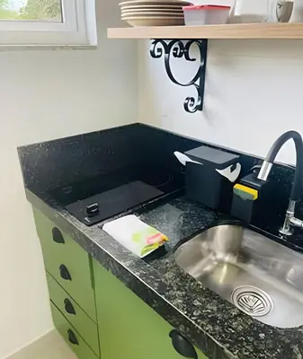 A planta de Studio novo 200m da praia de Bombinhas