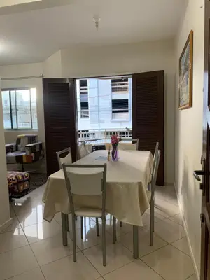 A planta de Apto lindo e aconchegante próximo a praia