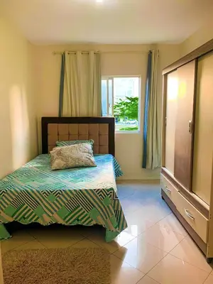 A planta de Apto lindo e aconchegante próximo a praia