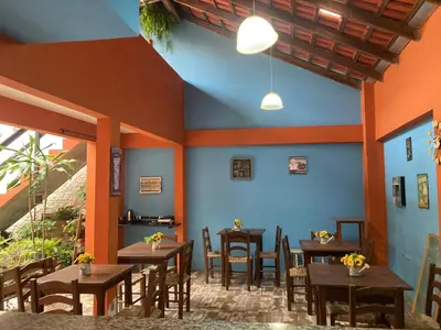 Uma área de estar em Pousada das Gaivotas