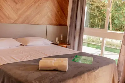 Uma cama ou camas num quarto em Morada do Estaleiro