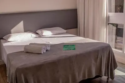Uma cama ou camas num quarto em Morada do Estaleiro