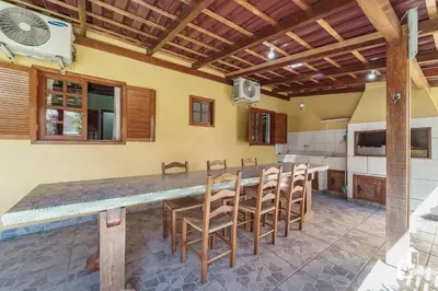 A planta de Casa de praia simplesmente encantadora