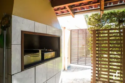 A cozinha ou kitchenette de Casa de praia simplesmente encantadora