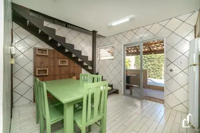 A planta de Casa com 03 dormitórios de casal