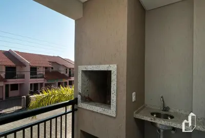 A planta de Apartamento com 02 dormitórios