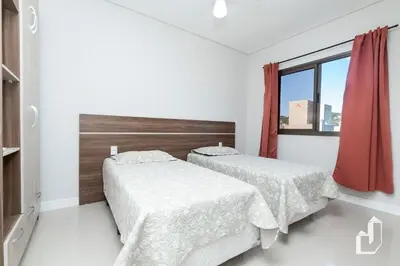 Uma cama ou camas num quarto em Cobertura Duplex com jacuzzi aquecida