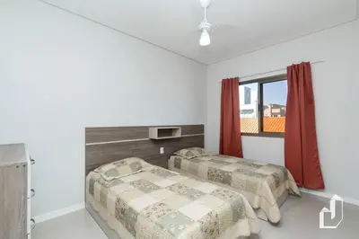 Uma cama ou camas num quarto em Cobertura Duplex com jacuzzi aquecida