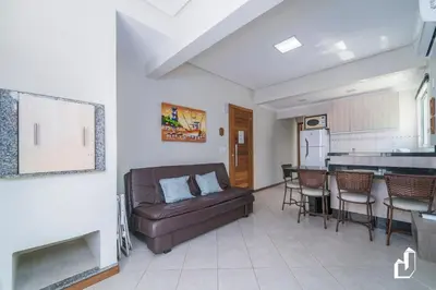 A cozinha ou kitchenette de 1 Quarto | Canto Grande | 70m Praia