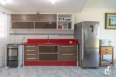 A cozinha ou kitchenette de Frente ao mar com 03 dormitórios
