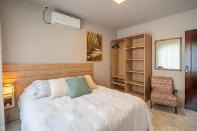 Uma cama ou camas num quarto em Casa térrea com 03 quartos em Canto Grande