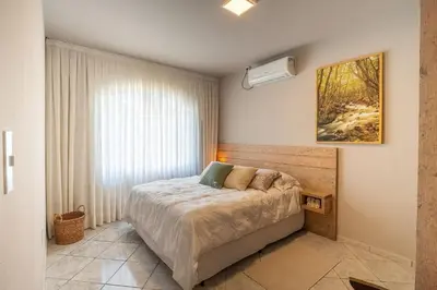 Uma cama ou camas num quarto em Casa térrea com 03 quartos em Canto Grande