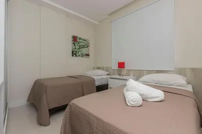 A planta de Riomaggiore 302 - Lindo apartamento 200m da Praia de Bombas - Excelente Custo Benefício.
