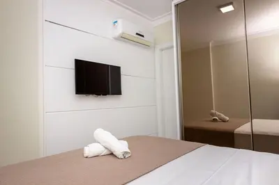 A planta de Riomaggiore 204 -Lindo apartamento 200m da Praia de Bombas - Excelente Custo Benefício